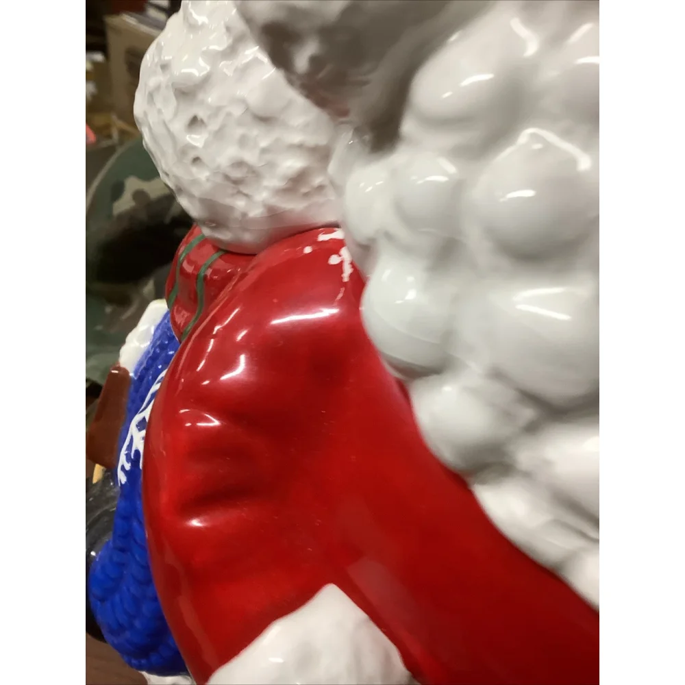 Mr. Moose & Friends Santa Snowman 3D Ceramic Cookie Jar